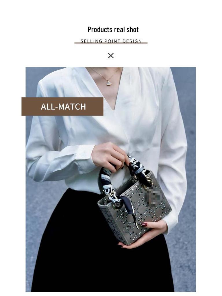 2025 Dika High-End Rich Lady Starry Handbag: Elegant and Chic Fragrant Style Bag