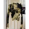 Gradient Color Mesh Top: Women's Sexy Long Sleeve Transparent Sun Protection Shirt