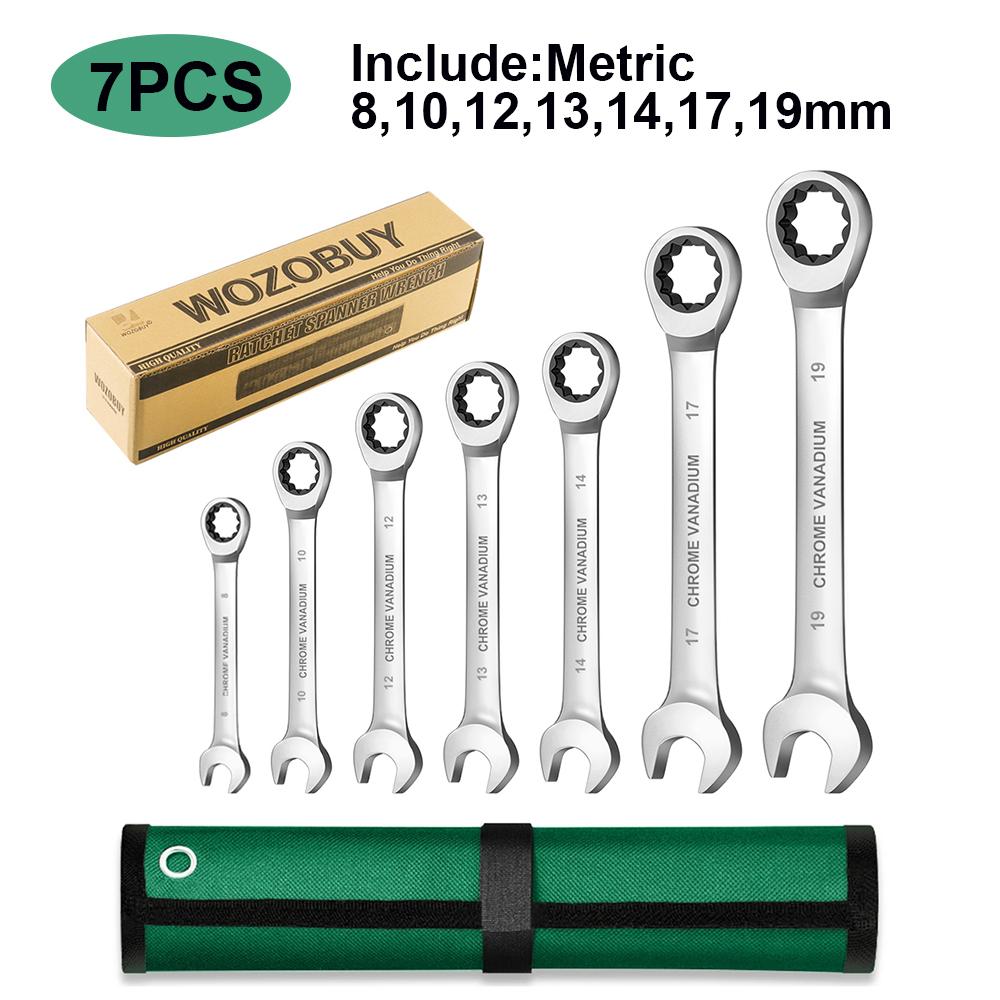 6-12 Stück/Karton Schlüsselset Schraubenschlüssel, Multitool Schlüssel Ratsche Schraubenschlüssel Set, von Werkzeugset Schraubenschlüsseln, Universalschlüssel Werkzeug, Autoreparaturwerkzeuge