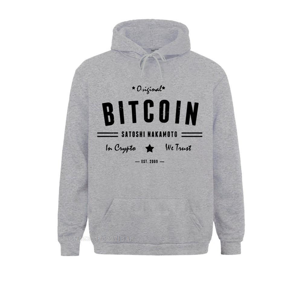 Bitcoin Original Satoshi Crypto Cryptocurrency Cotton Fun Hoodie Crew Neck Jacket Long Sleeve Men Sweatshirt