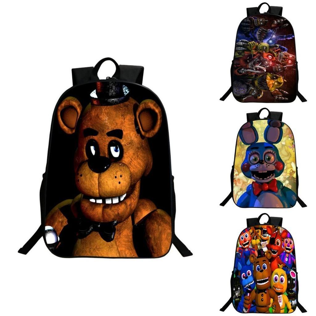 Vibrant Five Nights At Freddy's Backpack With Anime Pattern For Kids And Students