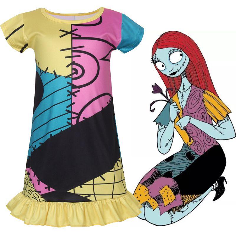 Enchanting Nightmare Before Christmas Sally Cosplay Costume For Girls Perfect For Halloween