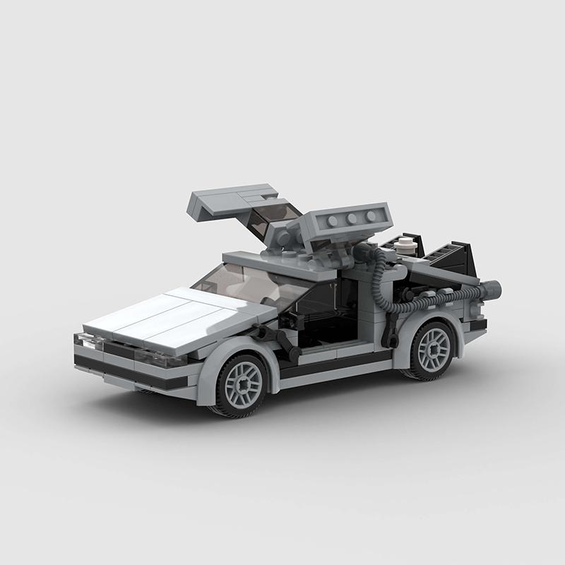 NÁVRAT DO BUDÚCNOSTI Delorean MOC Stavebnice Mesto Športové Závodné Vozidlo DIY Kocky Hračka na Vianočný Darček