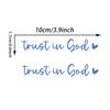 2pcs Rearview Mirror Decal Affirmation Car Stickers Trust In God Adhesive Mirror Decal Styling Decals Car Interior Decorations