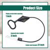 A96I-2Pcs Forlazy Boy Handle Cable Release Cable D Ring Parachute Style Lounger Release Cable Lounger Handle Replacement