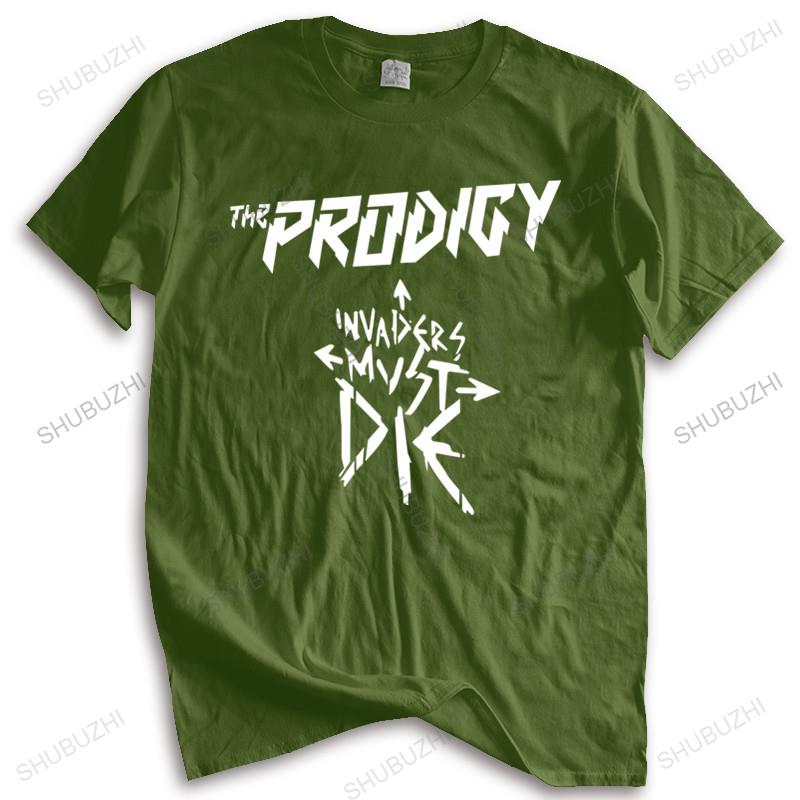 

Fashion brand t shirt mens loose T Shirt Summer Style The Prodigy Punk Bigbeat Rock Band new fashion teeshirt man tee S