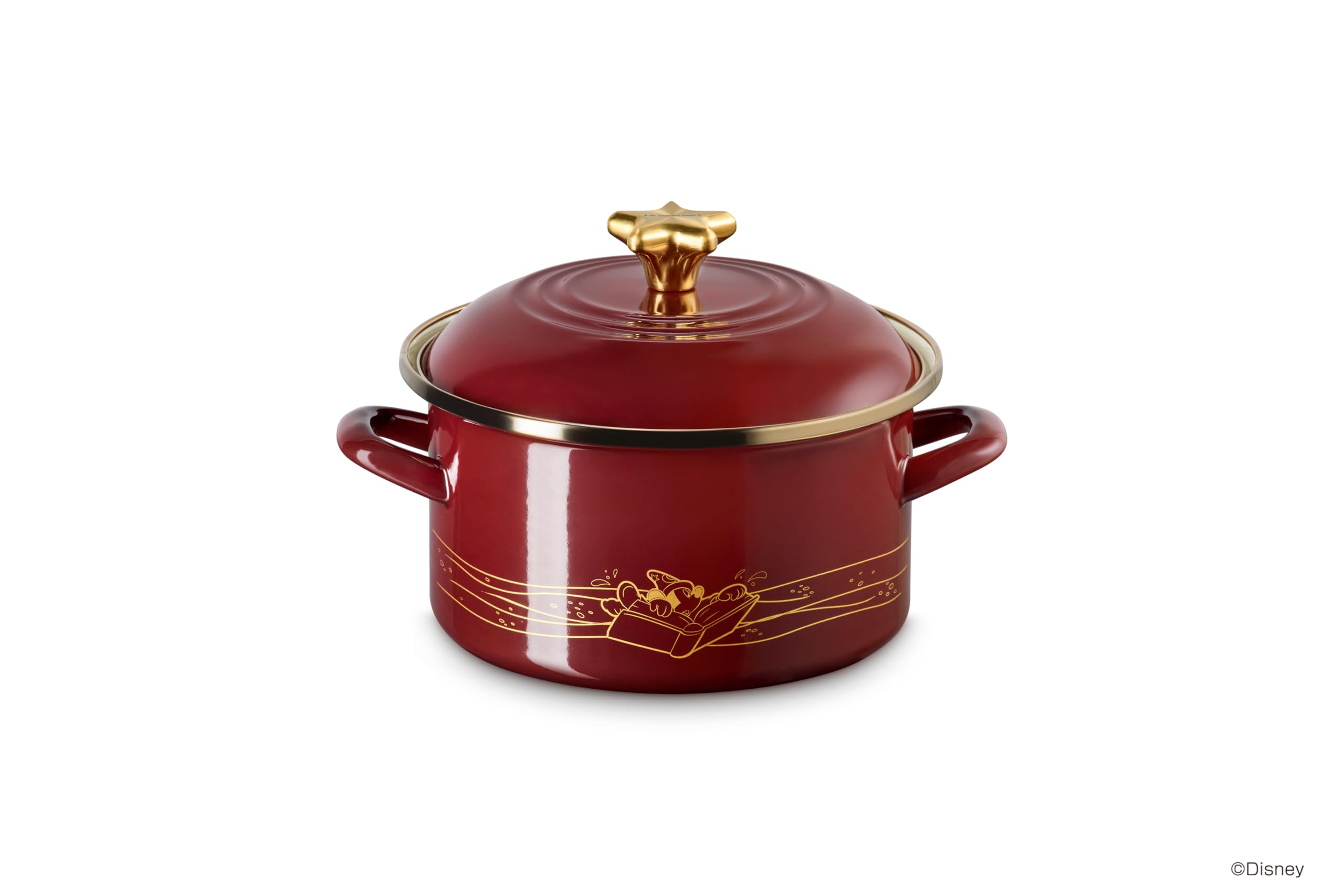 

Le Creuset EOS Fantasia Enamel Casserole 20cm Garnet Compatible Japanese Pot/EOS (Start Knob) Gas/Induction [Official Product]