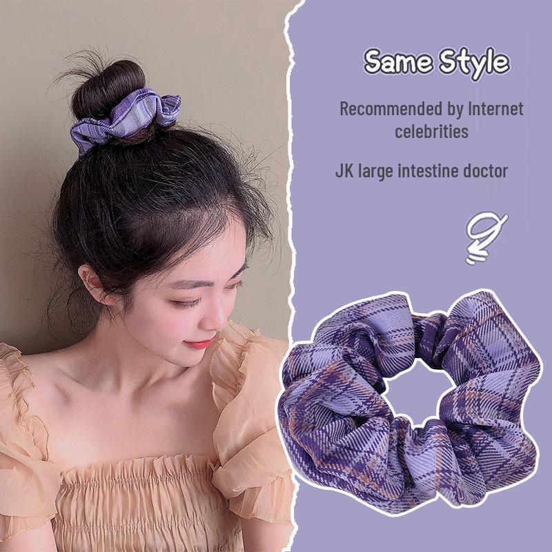 Korean JK College Style Hair Accessories Set: Cute Hair Ring, Headband, Rubber Band, and Large Intestine Hair Rope