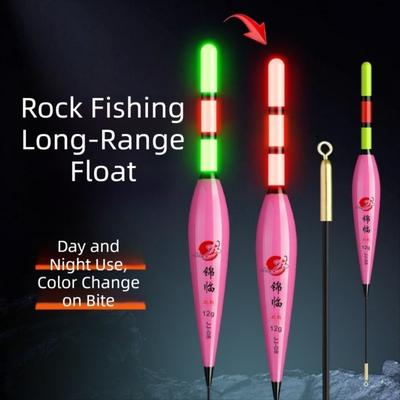 2pcs Gravity-Sensing Electronic Fishing Float LED Light Color-Changing Fishing Float Night Fishing