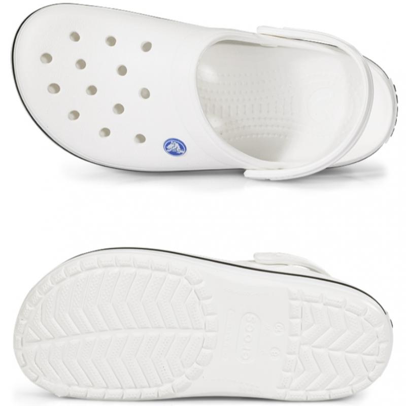 Crocs Unisex Crock Band White 11016 100