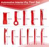 11-Piece Automotive Hook & Pick Tool Set, 19-Piece Trim Removal Tool Kit, Car Fastener Clip Pliers Pry Tool Repair Set