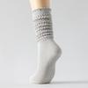 1 Pair Women Non Slip Yoga Socks High Elastic Slouch Crew Socks Silicone Grip Fitness Pilates Socks
