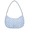 New MLB Monogram Collection Polyester Shoulder Bag, Handbag, Shoulder Bag Women's Baby Blue 3ABQS012N-50BLL