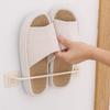 Bathroon Space-saving Hanging Foldable Wall Mount Shoes Rack Slippers Shelf Holder Shoe Stand