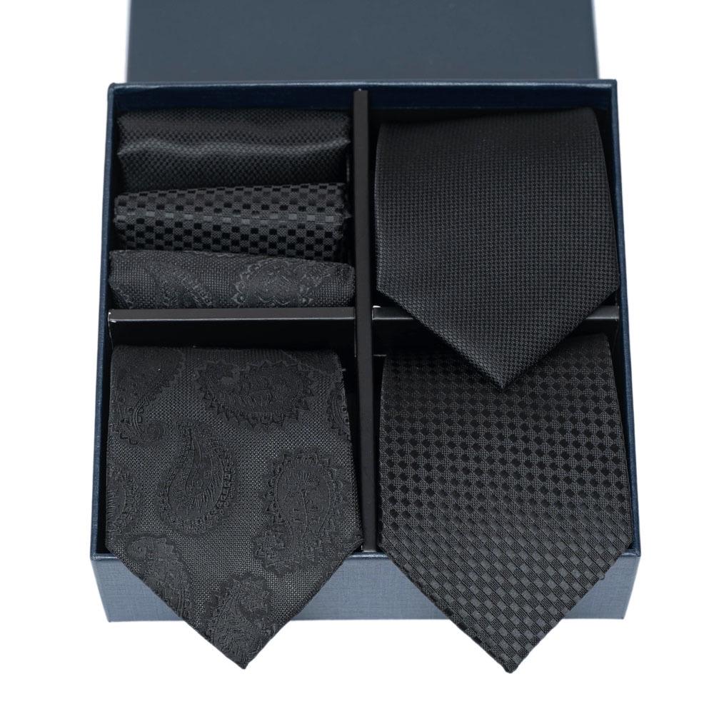 

Men s Fashionable Striped Tie & Pocket Square Gift Set