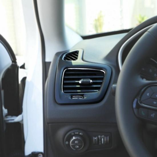 For Jeep Compass 17+ Dashboard Side Air Outlet Vent Cover Frame Trim Accessorie