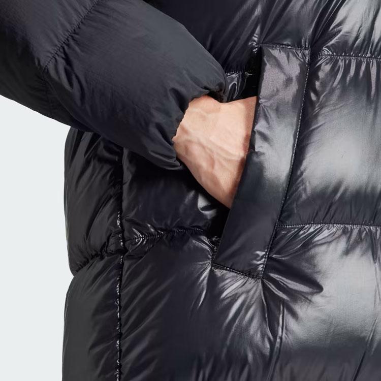 Adidas Originals Regen Long Down Jacket With Hood Women Outerwear Black II8487