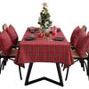 American Christmas Tablecloth Fabric Nordic Ins Style Coffee Table Cloth Plaid Dining Table Mat New Year'S Table Cover