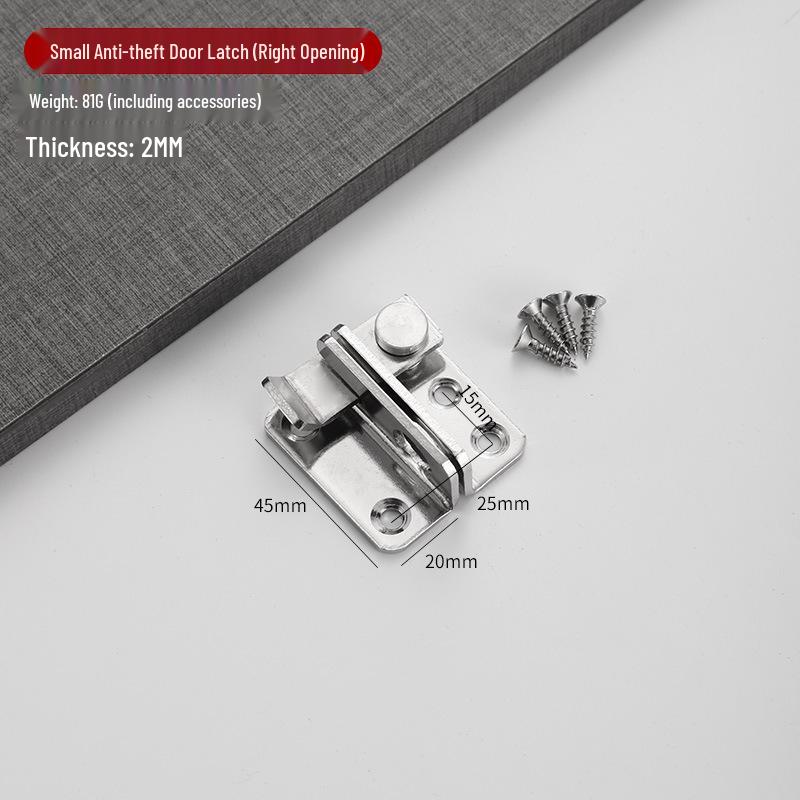 

Stainless Steel Sliding Door Latch Anti-theft Buckle Lock