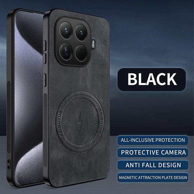 Xiaomi 15T/Mi 14T Pro Leather Silicone Magnetic Buckle Case – Unisex Full Coverage Drop Protection