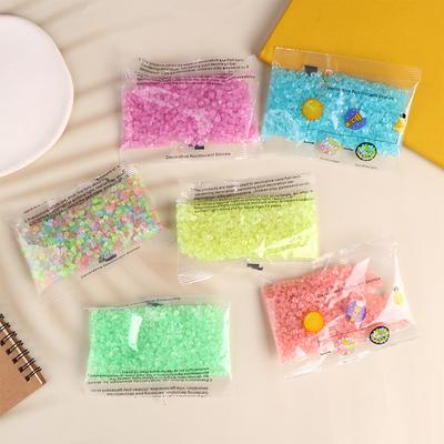 1000Pcs Luminous Sand Glow In Dark Pebbles Stone Home Garden Outdoor Path Lawn Decoration Fish Tank Aquarium Decor 3-5Mm