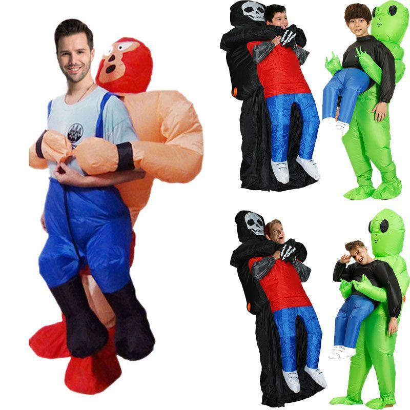 Cute Inflatable Et Costume Wrestler Outfit For Halloween Party Fun
