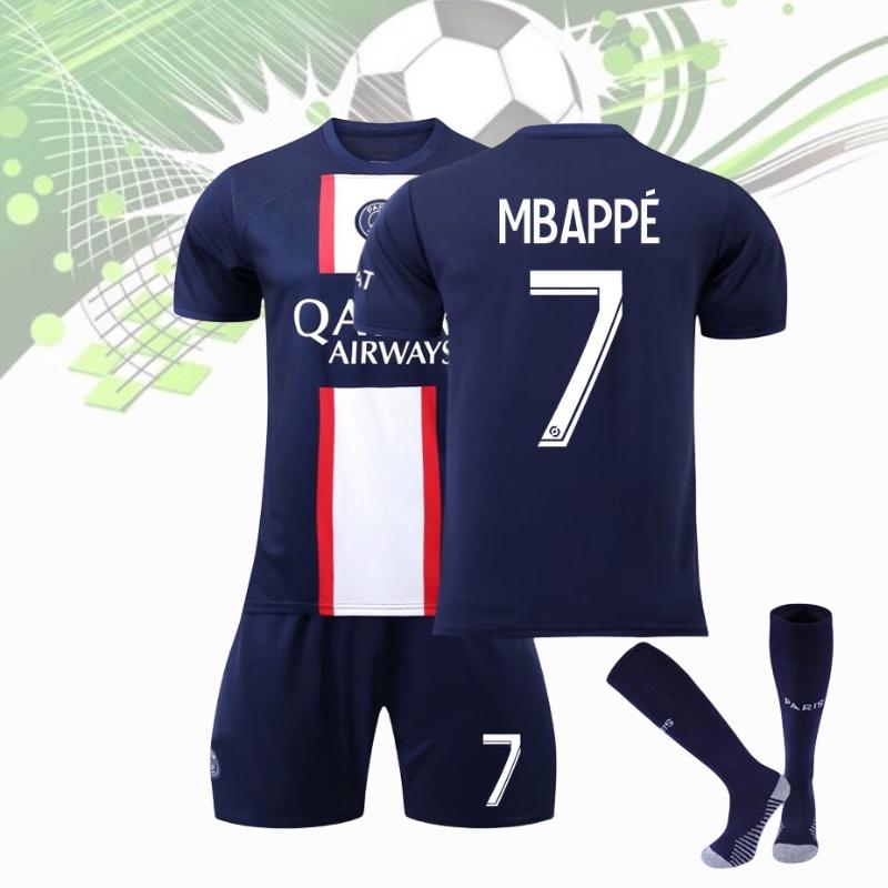 Premium Paris Saint-germain Fußballtrikot-Set für Kinder Messi Mbappe Neymar