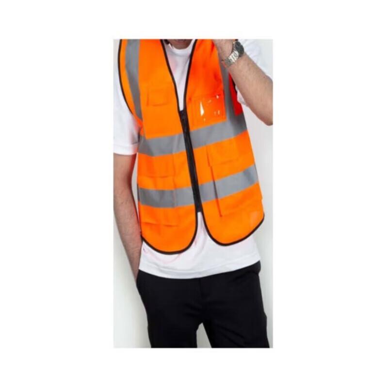 OLOMM Multi-Pocket Reflective Safety Vest