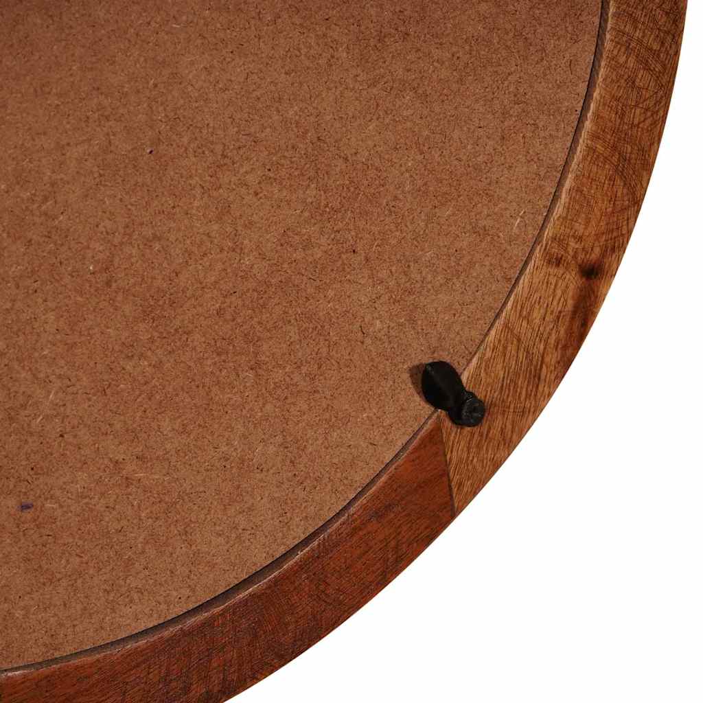 Makeup Table in Brown 90 x 76 x 45 cm Solid Upcycled Wood