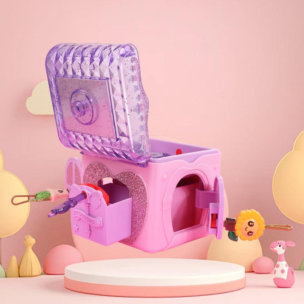 With Lock Key Girls Jewelry Box Princess Girl Girl's Jewelry Toys Treasure Chest Toy Kids Toy