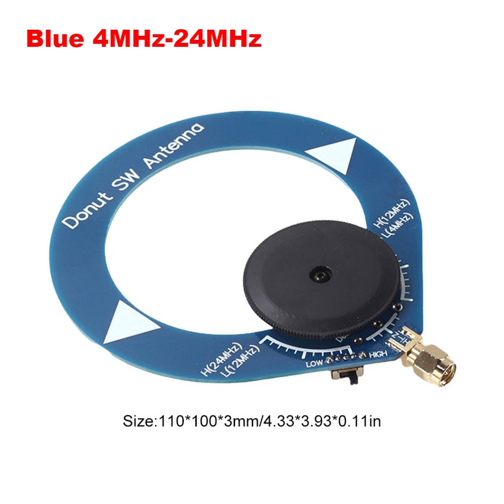 High Impedance Amplifier Circular Antenna 1Hz-300MHz Doughnut Short Wave Antenna 5V 600mA for HackRF One for SDR Walkie Talkie
