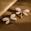 Elegant Dragonfly Rhinestone Brooch for Women - High-End Fashion Accessory with Exquisite Design