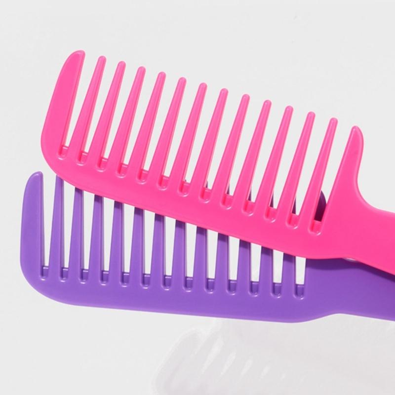 Practical Wide Toothed Comb with Long Handle for Smooth Hair Care Hairdressing Comb Hair Styling Tools