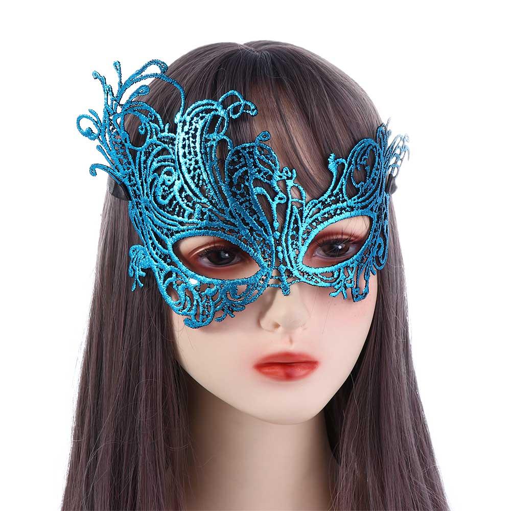Props Masquerade Bronzing Halloween Supply Lace Masquerade Dance Masks Party Supplies Venice Mask