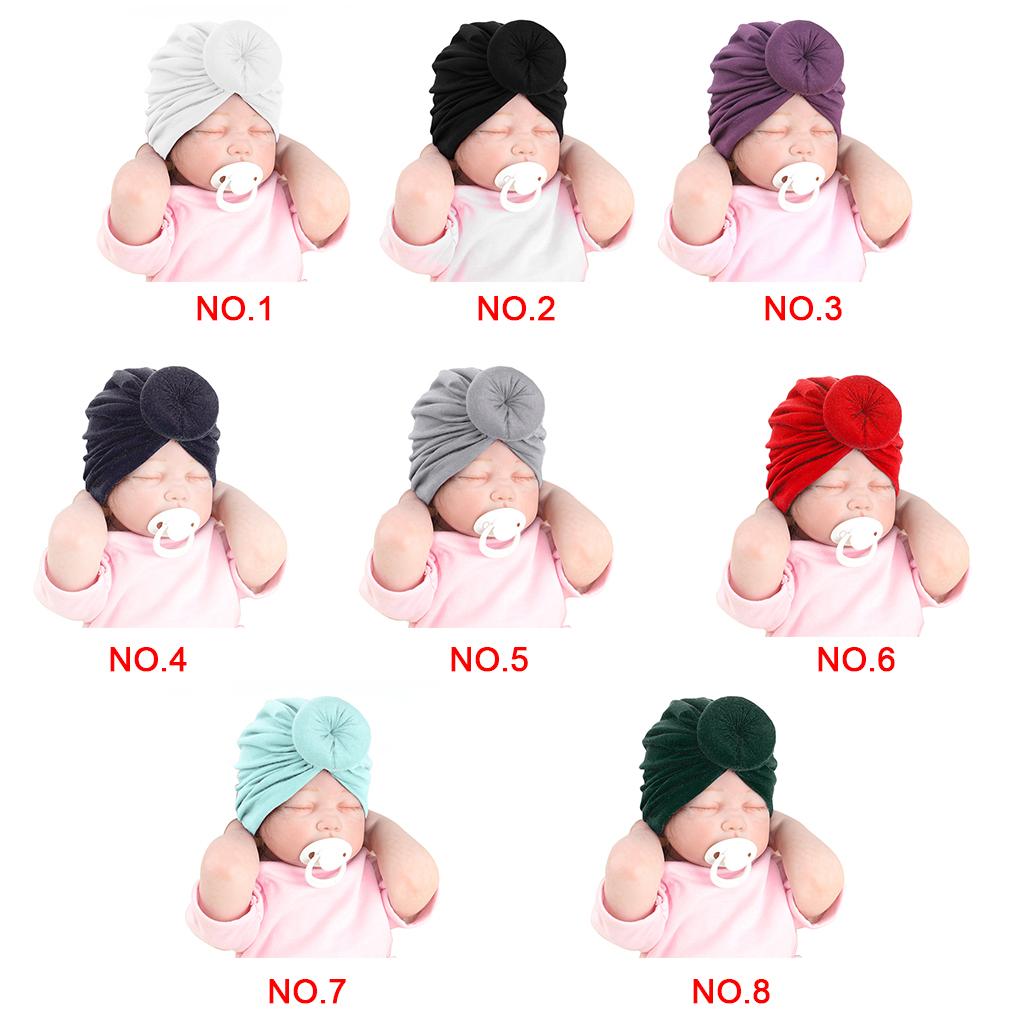 1\-2 Years Old New Arrival 1Pc Newborn Toddler Kids Baby Boy Girl Turban Beanie Hat Headwear Hat Headbands Fashion Headdress