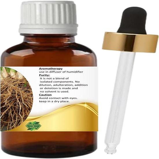 Levenmooi Vetiver (Vetiveria zizanioides) Pure & Natural Therapeutic Grade Essential Oil Glass