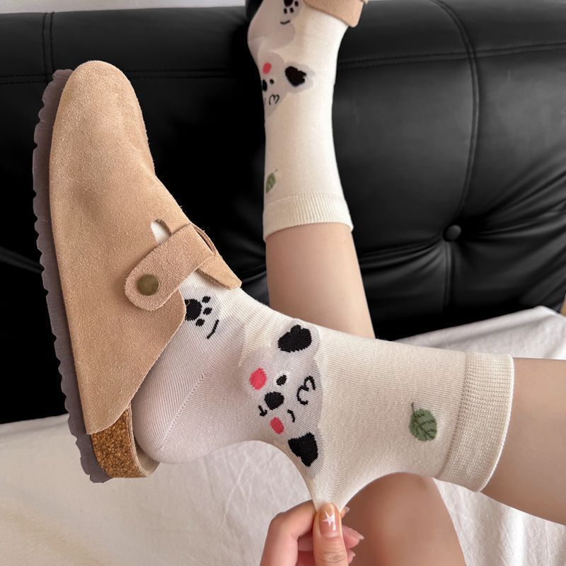 Ladies Spring and Summer Fashion All Kinds of Lovely Boneless Mesh Animal Cotton Tube Socks