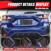 Black Alloy Rear Fog Light Trim Cover Fit for Subaru CROSSTREK -2024