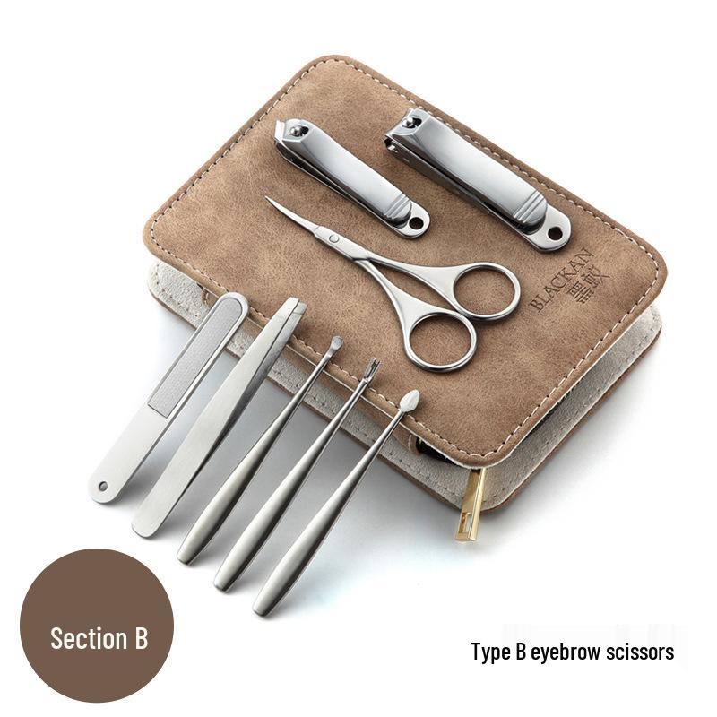 High-Quality Anti-Splash Nail Clipper and Ear Pick Set for Home Use