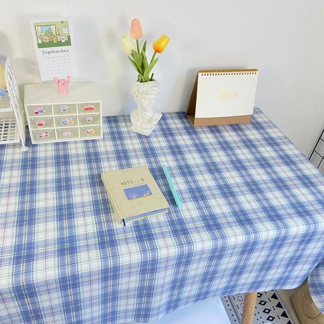 Plaid Tablecloth Table Cloth Desk Mat Dust -Proof Dining Table Cloth Furniture Protector Picnic Mat Tapete Dressing Table Mat