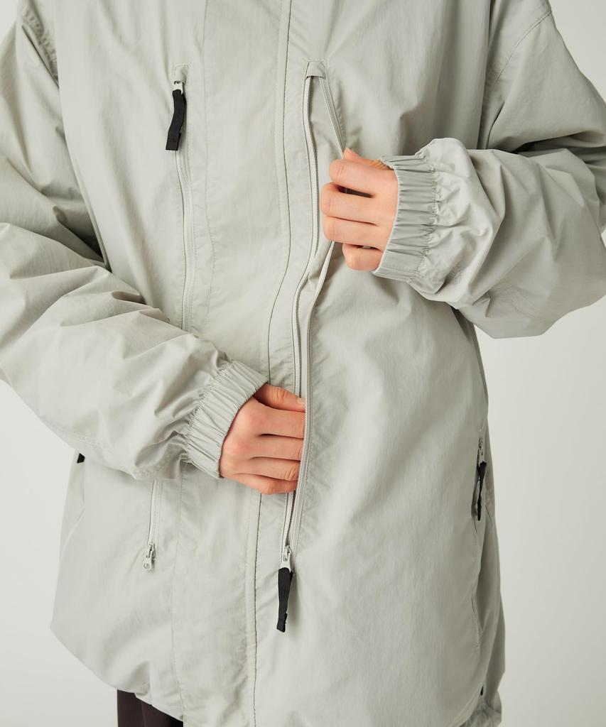 Snow Peak Nylon Tussah Utility Storage Jacket Light Size Outerwear for Men and Women JK-25AU008, Grey, M,