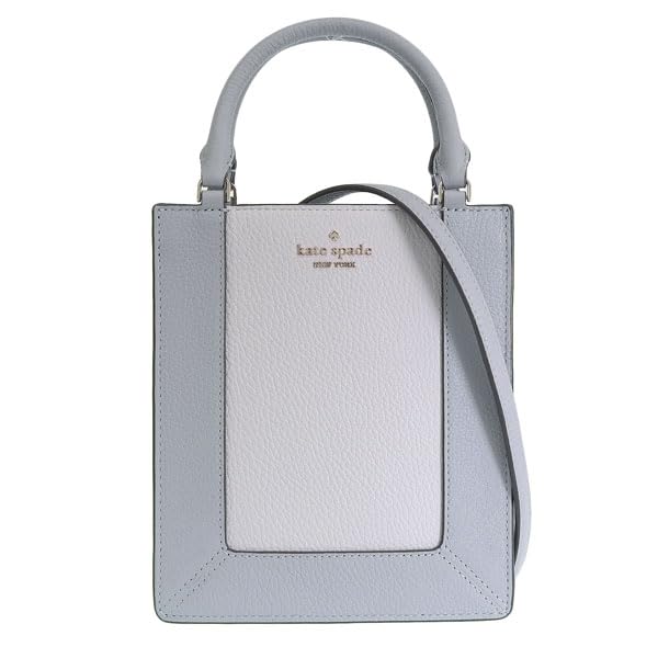 Kate Spade Women's Lena Mini Tote KI885 (MountingGray) - 2-Way Shoulder BagTote Bag, Outlet, Brand Leather, Colorblock.