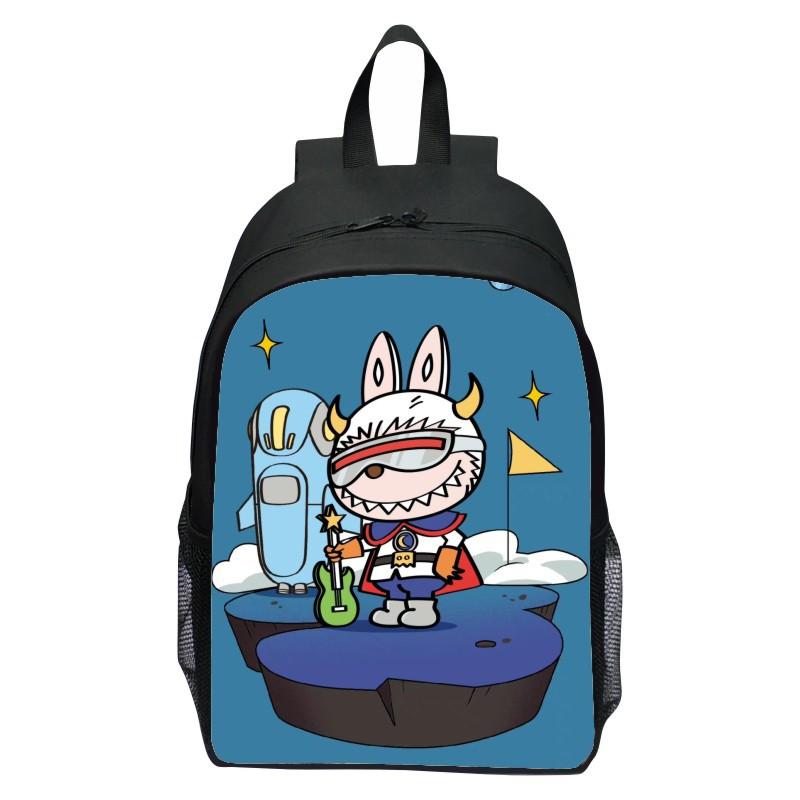 Schoolbag Printed Rabbit, Elementary School Cartoon Cute Backpack 123 Grade Doll Boys and Girls