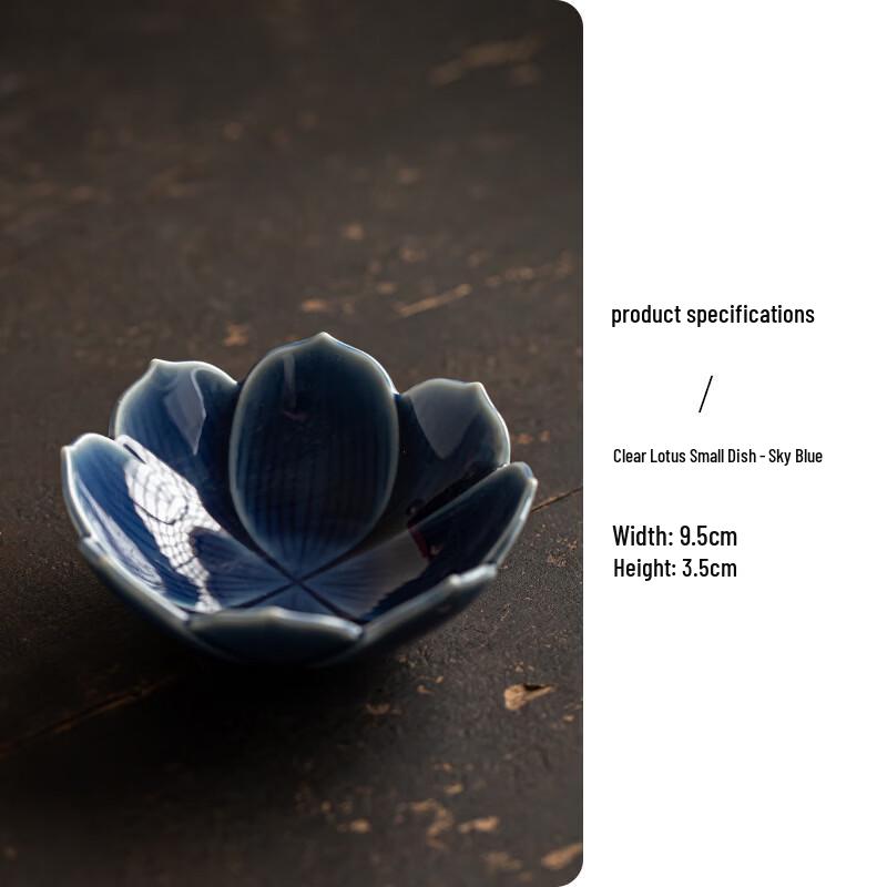 Ceramic Lotus Snack Plate