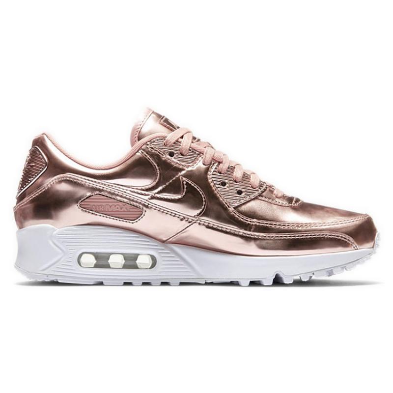 Nike Air Max 90 Metallic Rose Gold 2020 Women's Sneakers Casual Shoes CQ6639-600