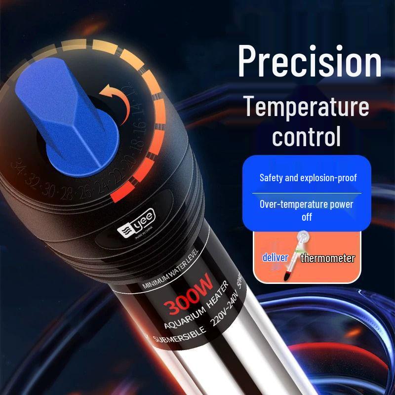 Stainless Steel Aquarium Heater: Explosion-Proof, Auto Temperature Control for Fish & Turtles