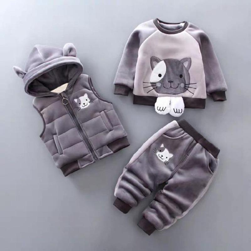 Autumn Baby Girls Clothes Hoodie+Pant Outfit Kids Costume Suit Infant Clothing for Baby Warm Sets