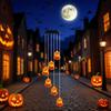 Creative Halloween LED Pumpkin Wind Chime Pumpkin Shaped Solar Wind Chime Lamp  for Indoor Outdoor
