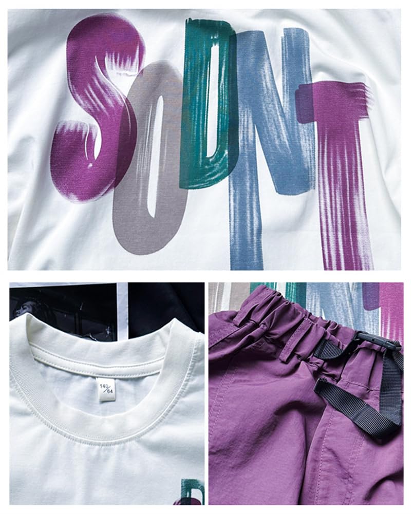 KOSIKINI Short and and Plus Sizes Available In Sizes and A Great Day Gift for Boys' 2-Piece Set T-Shirt, Sleeves, Shorts. Casual, Summer, Available.