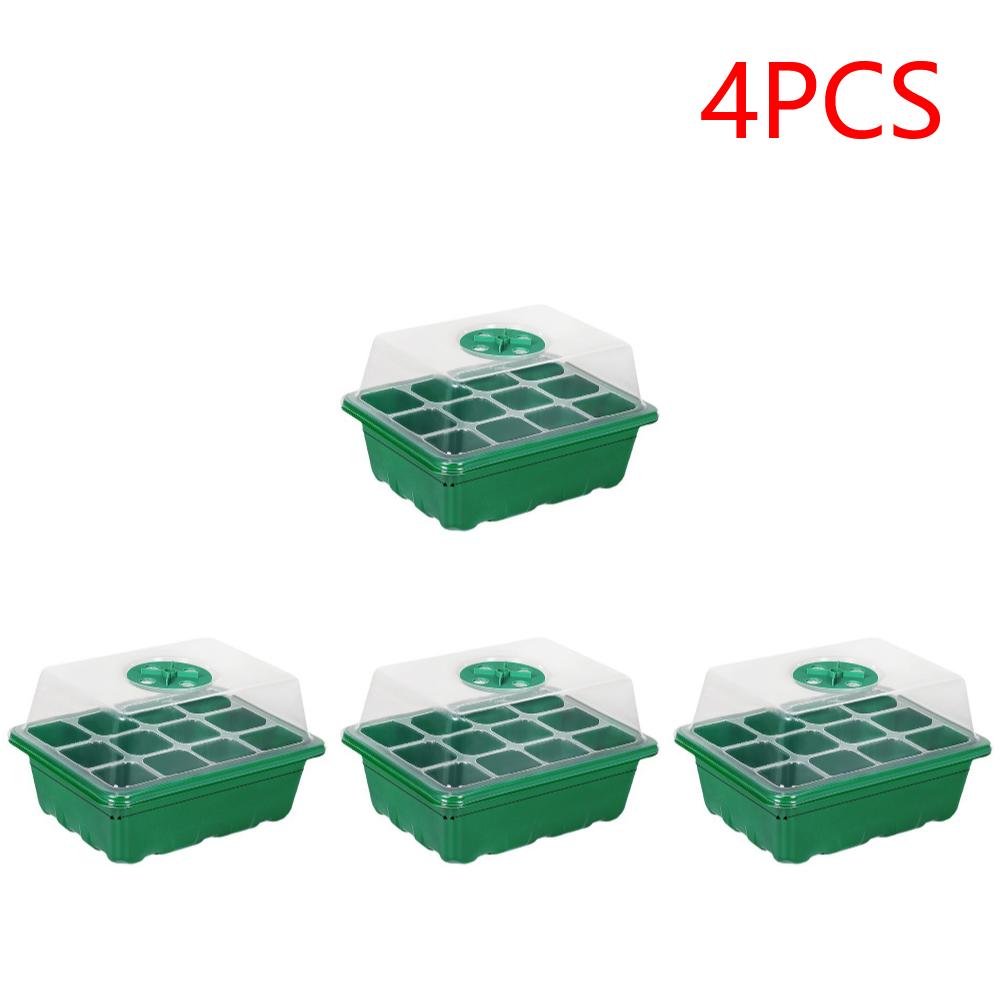 12 Holes Seed Starting Tray with Humidity Dome Plant Germination Starter Tray Succulent Propagation Tray for Succulent Plant
